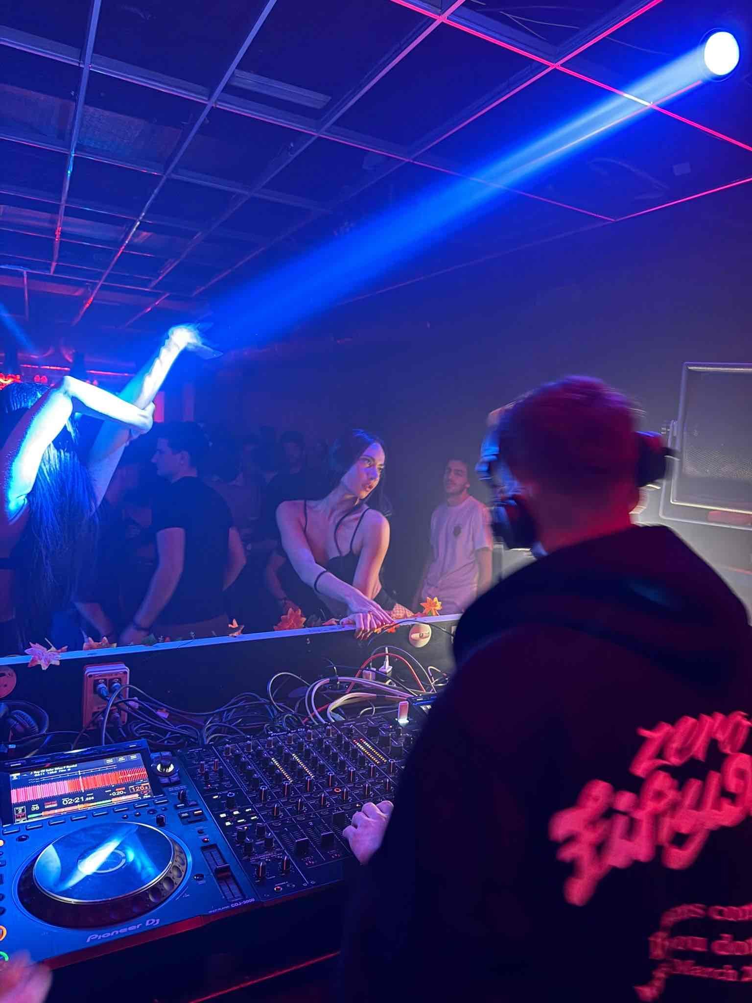 View from the DJ booth